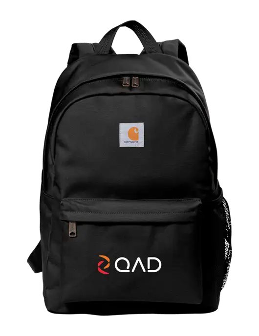 Carhartt Black Canvas Backpack w/QAD Logo