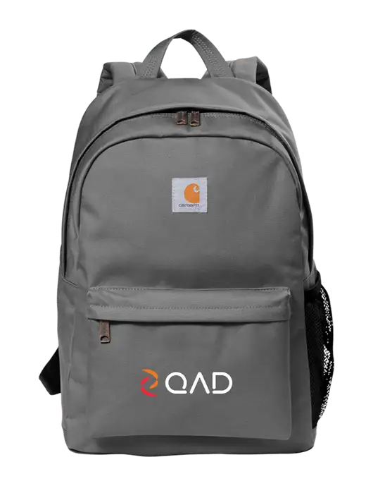 Carhartt Grey Canvas Backpack w/QAD Logo