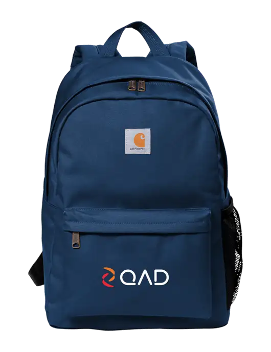 Carhartt Navy Canvas Backpack w/QAD Logo