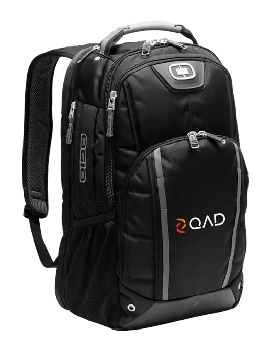 OGIO Black Bolt Pack w/QAD Logo