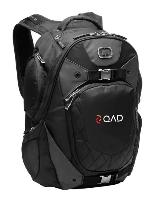 OGIO Black Squadron Pack w/QAD Logo