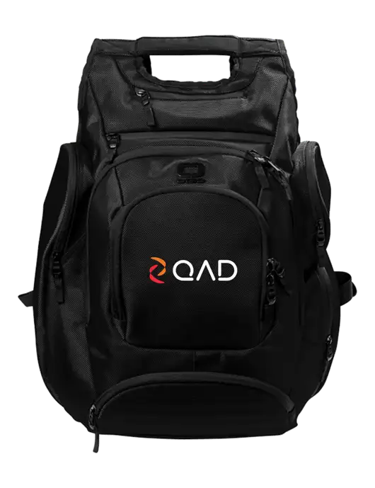 OGIO Blacktop Metro Ballistic Laptop Backpack w/QAD Logo