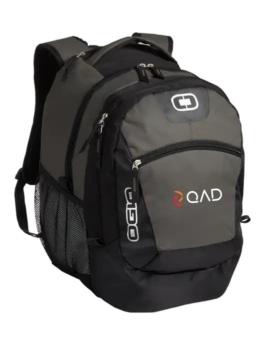 OGIO Grey Rogue Pack
 w/QAD Logo