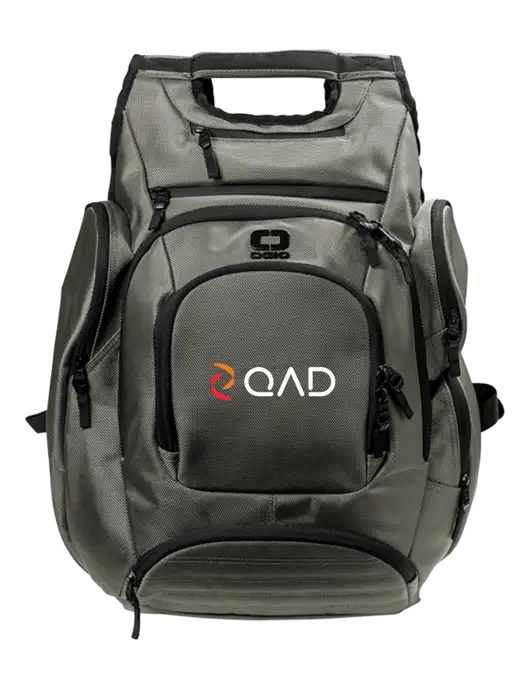 OGIO Medium Grey Metro Ballistic Laptop Backpack w/QAD Logo
