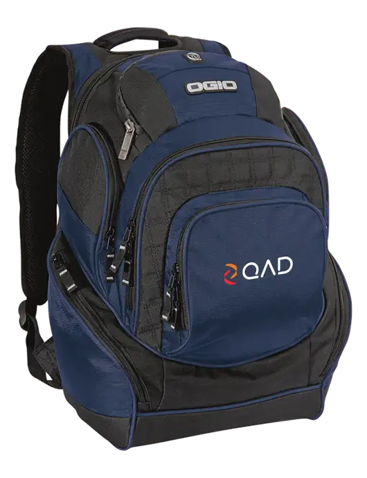 OGIO Navy Mastermind Pack w/QAD Logo