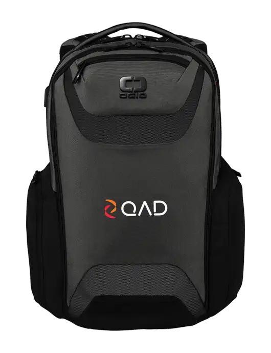 OGIO Tarmac Charcoal Connected Pack w/QAD Logo