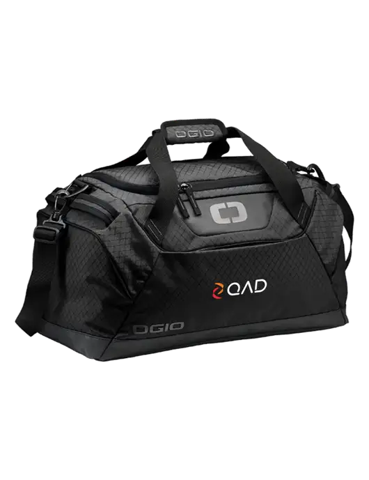 OGIO Black Catalyst Duffle
 w/QAD Logo