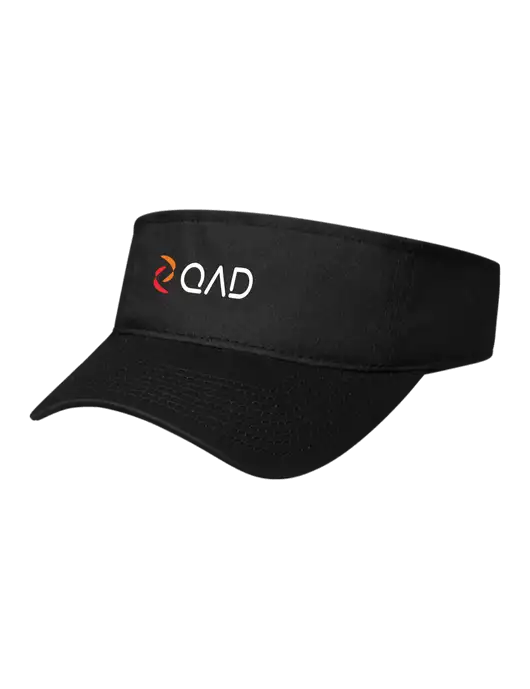 Black Cap Visor w/QAD Logo