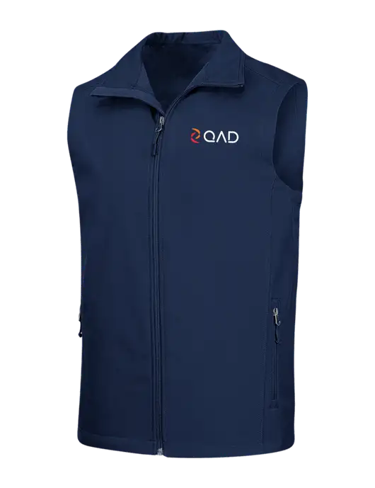 Navy Core Soft Shell Vest w/QAD Logo