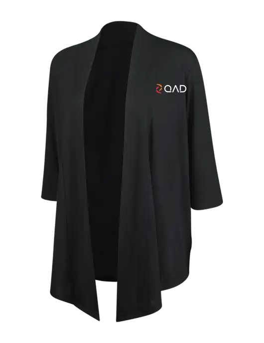 Black Womens Concept Shrug w/QAD Logo