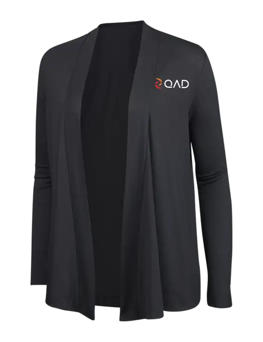 Smoke Grey Womens Concept Cardigan w/QAD Logo