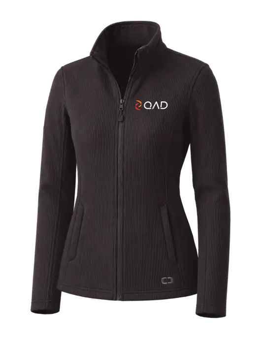 OGIO Blacktop Womens Grit Fleece Jacket w/QAD Logo