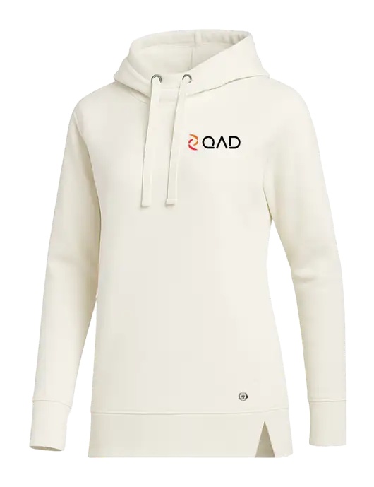 OGIO Ivory Luuma Pullover Fleece Hoodie w/QAD Logo